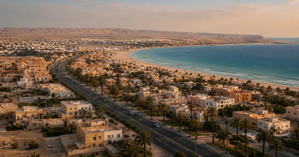 Dakhla coastline connecting Morocco with Africa